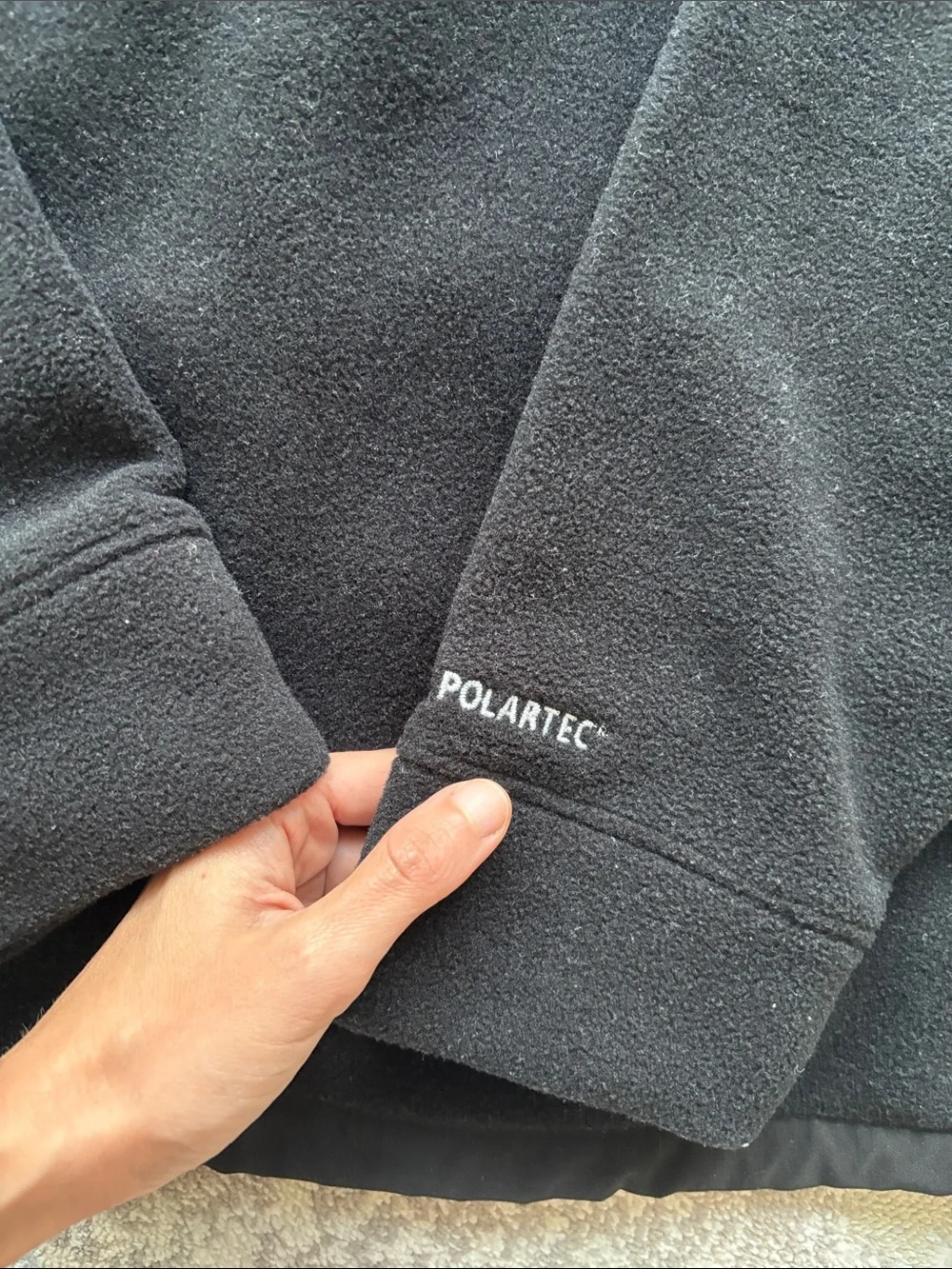 The North Face Black Quarter-Zip Polartec Fleece Pullover